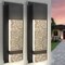 Luxrite Modern Outdoor LED Wall Light Bubble Glass 3CCT 3000K-5000K 14 12W Black Aluminum IP65 ETL, 2PK LR40390-2PK - alternate 1